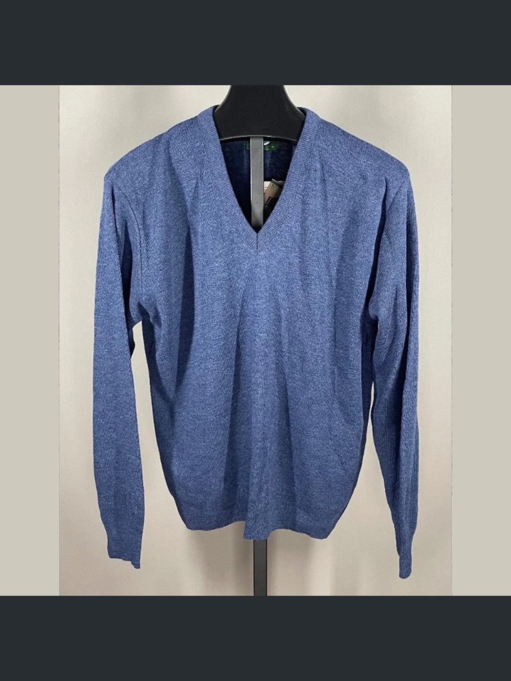 NEW Jantzen Sweater Mens XL blue knit pull over vintage classic preppy